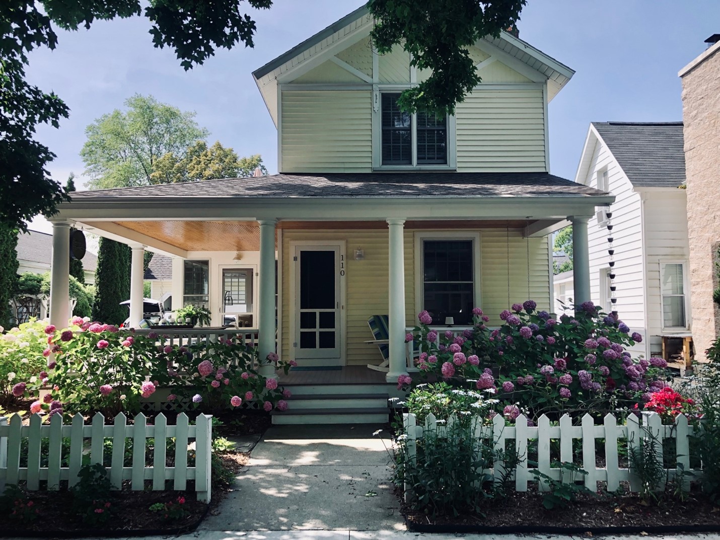 Front view of beach house